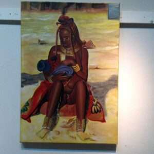 Αφρικανα φυλής χιμπα. Έργο του Ζωγράφου Ανδρέας πιπεριδης