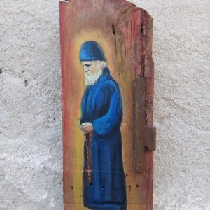 Αγιος Παΐσιος σε πολυ παλαιό ελληνικό πεύκο